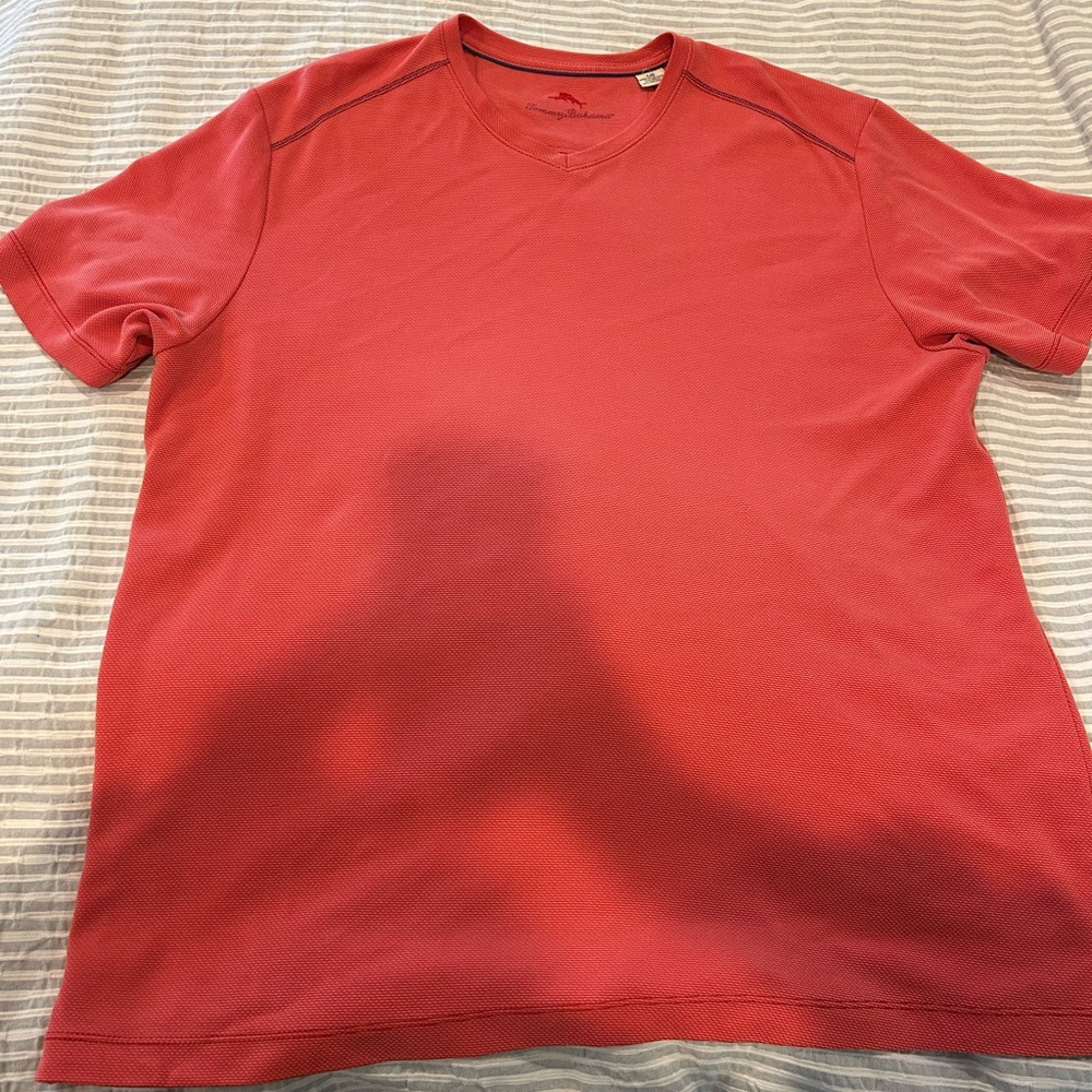 Tommy Bahama Red Textured Shirt - Size Large